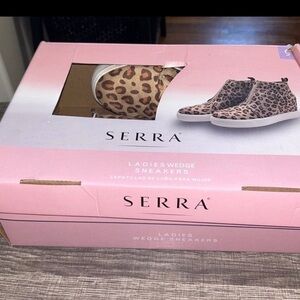 Serra Animal Print Ladies Wedge Sneakers